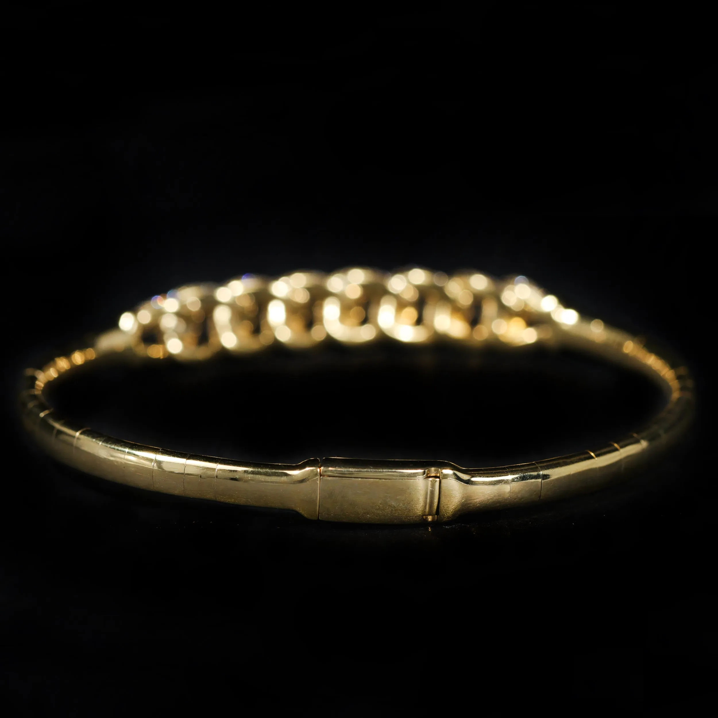 14K Yellow Gold 2.70 CTW Diamond Bangle Bracelet