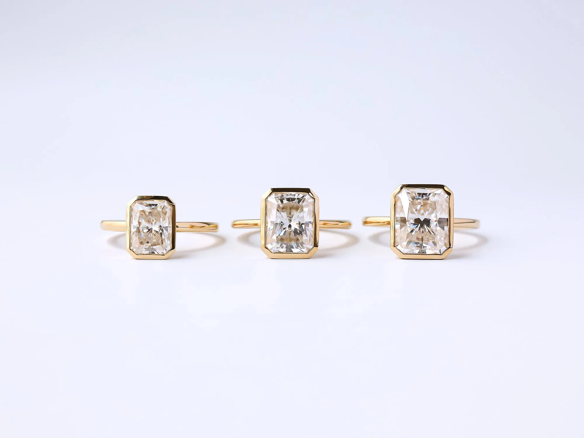 1.80ct Radiant Posh X Bezel Ring