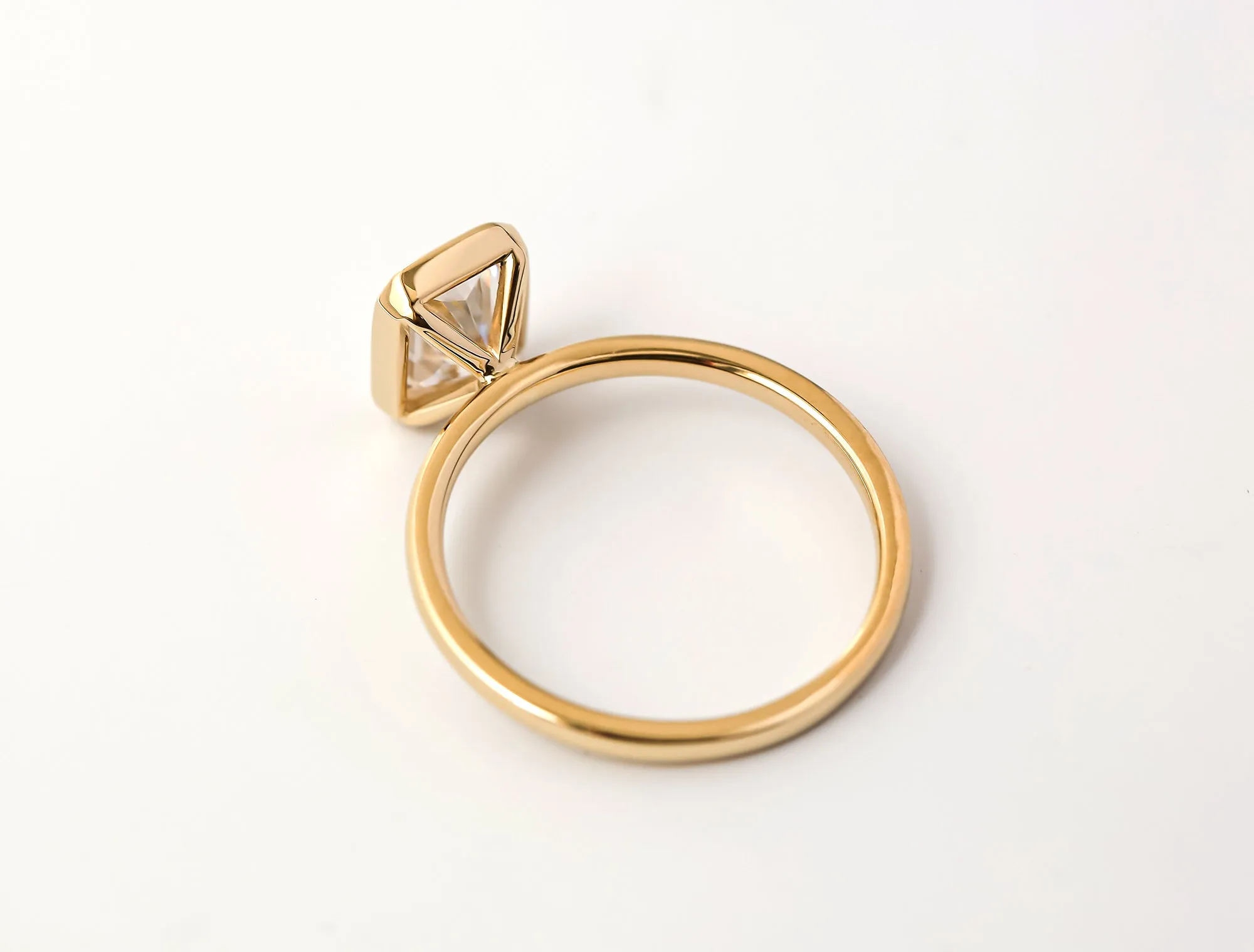 1.80ct Radiant Posh X Bezel Ring