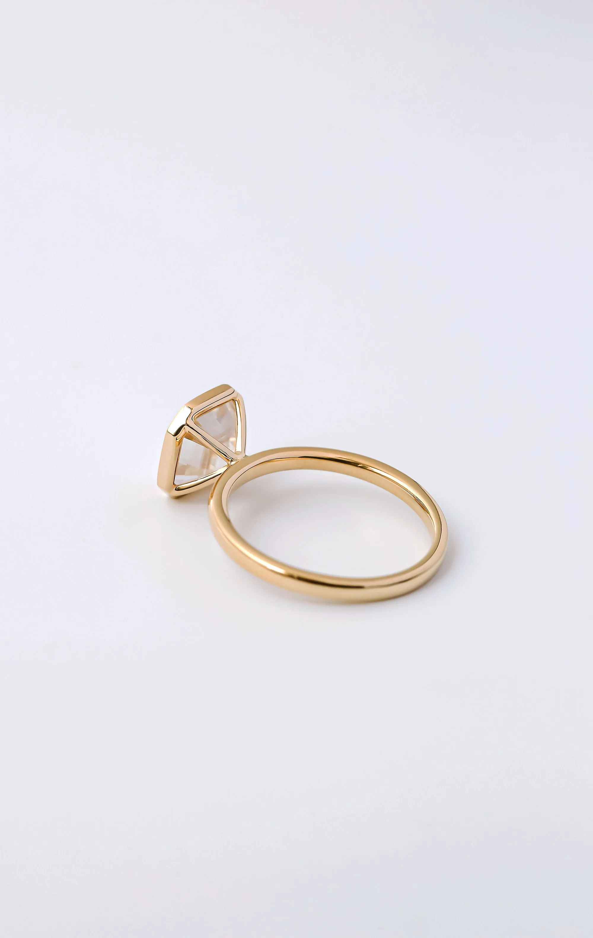 2.20ct Asscher Premium 2X Bezel Ring