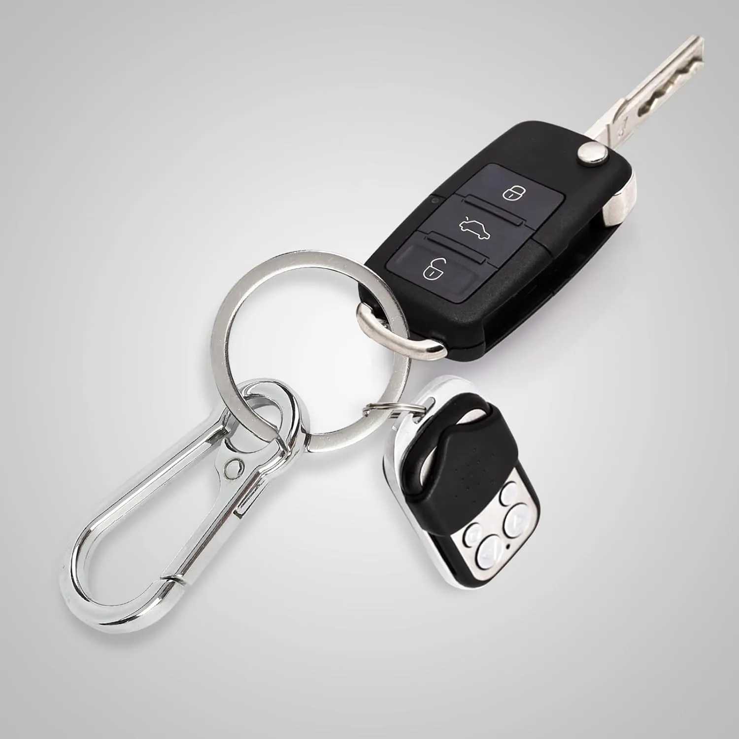 4 Pack Keychain for Car Keys, Metal Key Chain Carabiner for Keys, Key Chain Holder Clip Key Organizer Key Ring