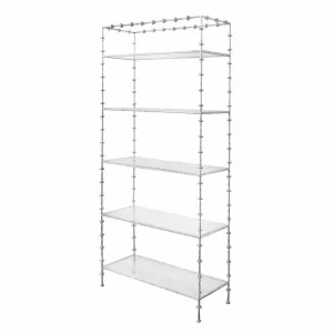 Addie Sculpted Silver Etagere by Worlds Away