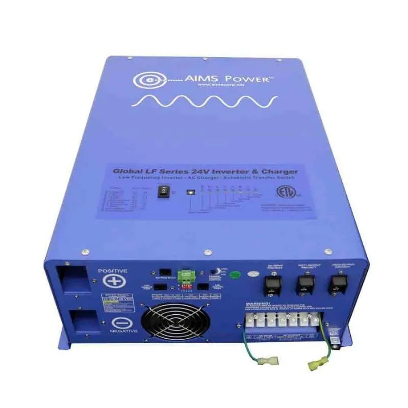 AIMS Power 4000W Inverter Charger Pure Sine 24V PICOGLF4024120UL