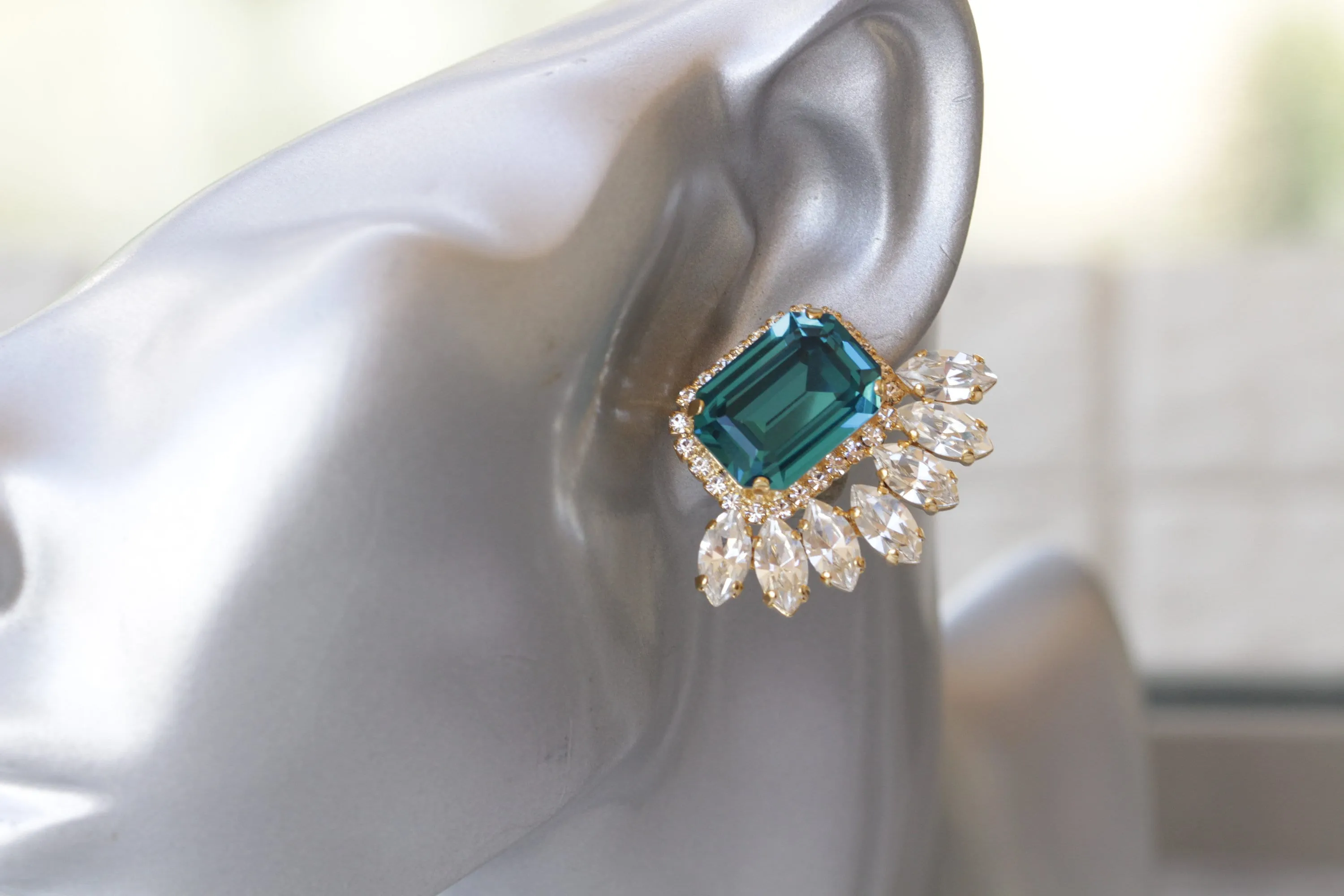 BLUE WEDDING EARRINGS