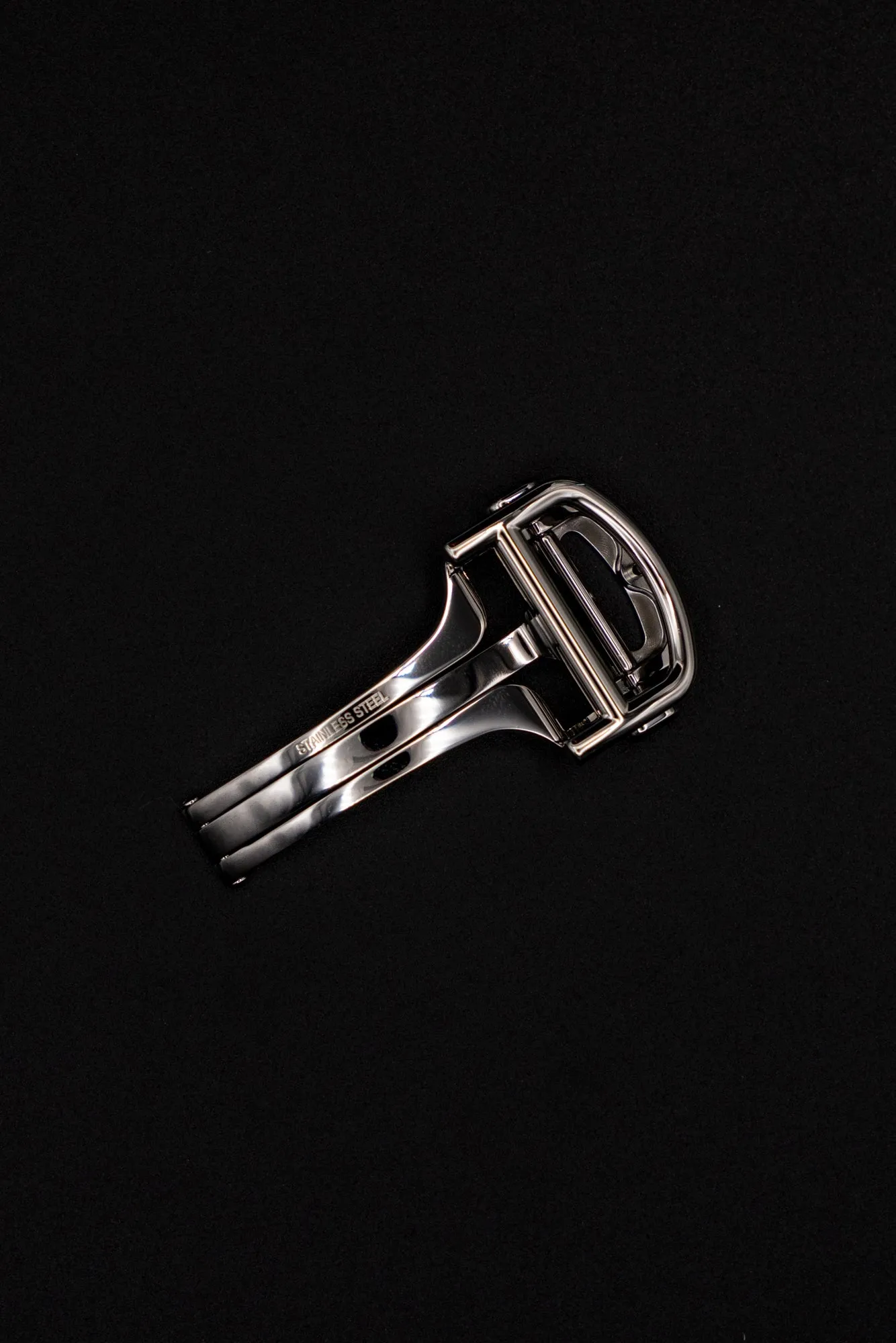Cartier Faltschliesse NOS ( Steel Deployment Clasp / Buckle ) für Cartier Santos Leder Armband (Leather strap) 12 mm