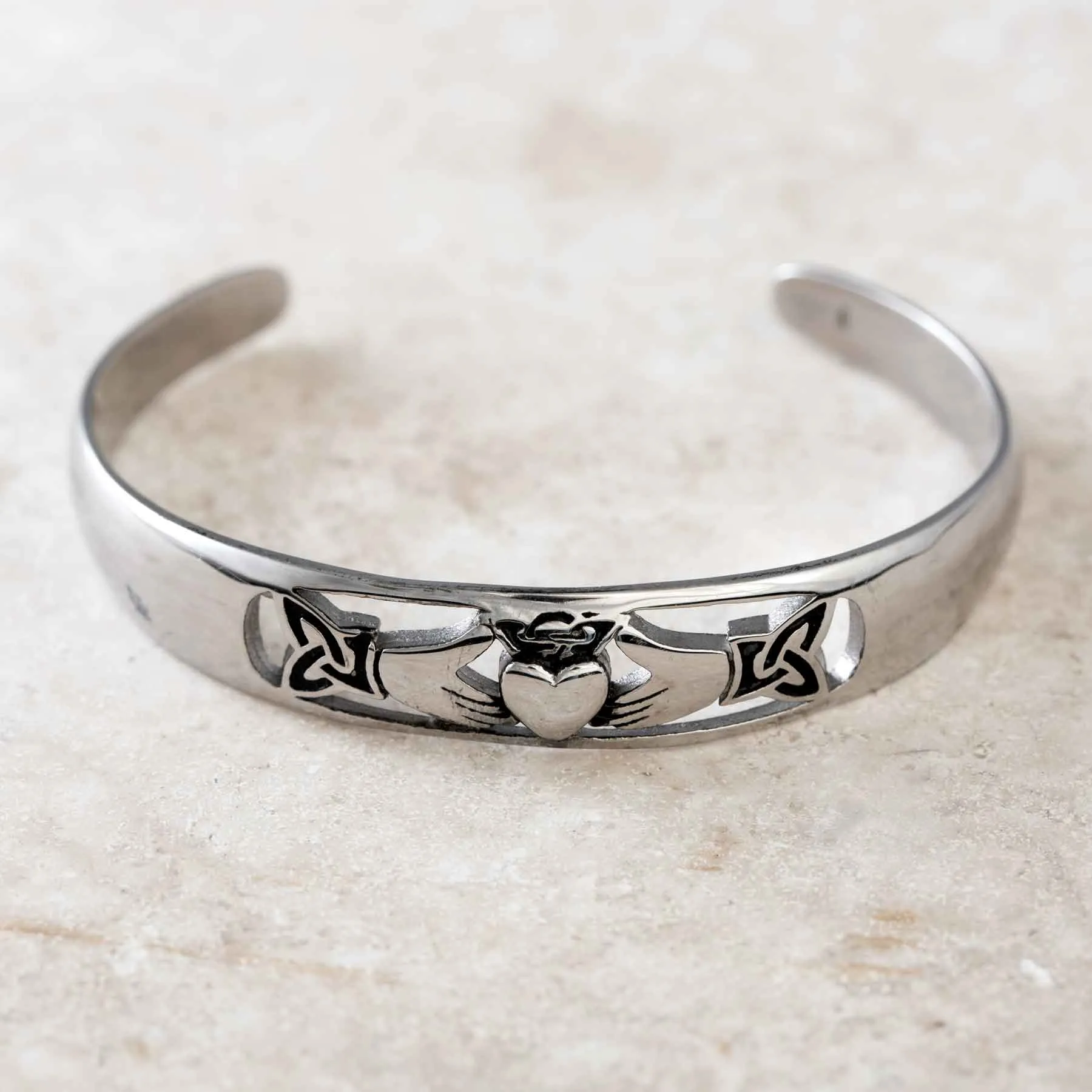 Claddagh Cuff Bracelet