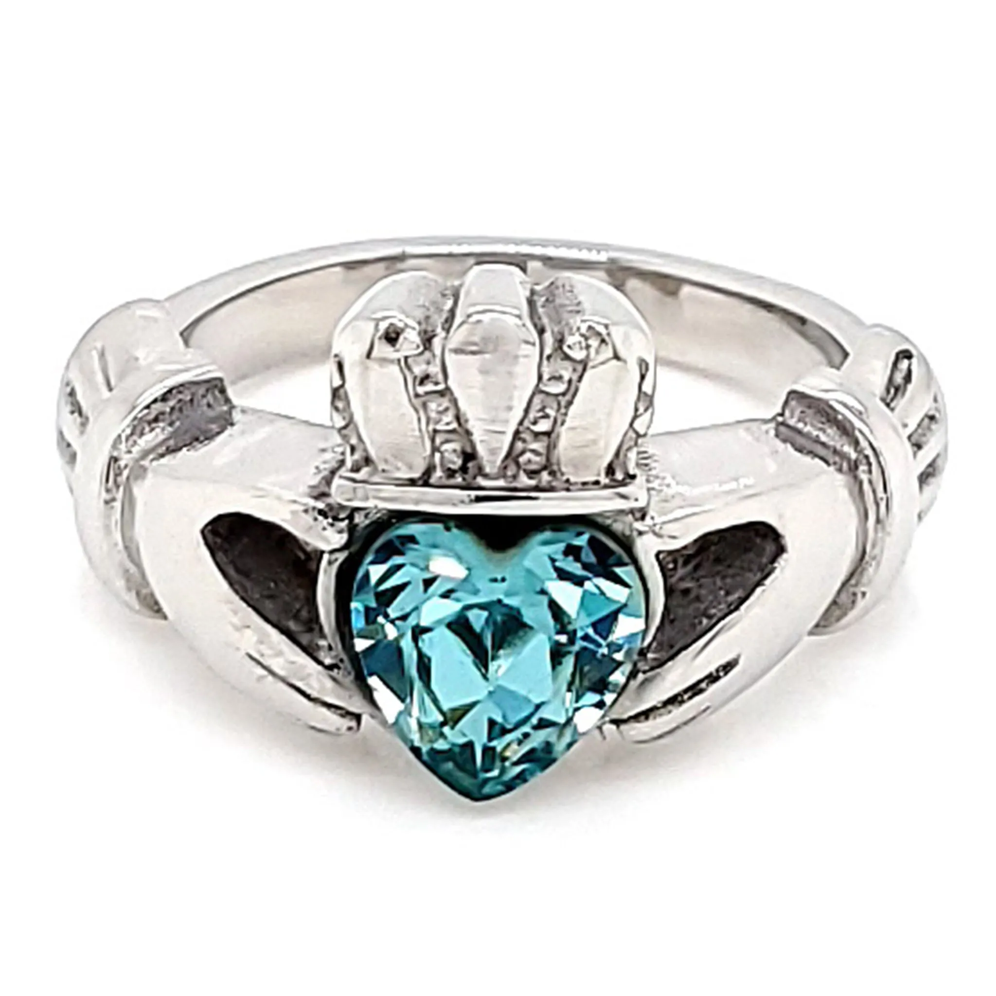 Claddagh Love, Loyalty, & Friendship Birthstone Ring / FBS0001