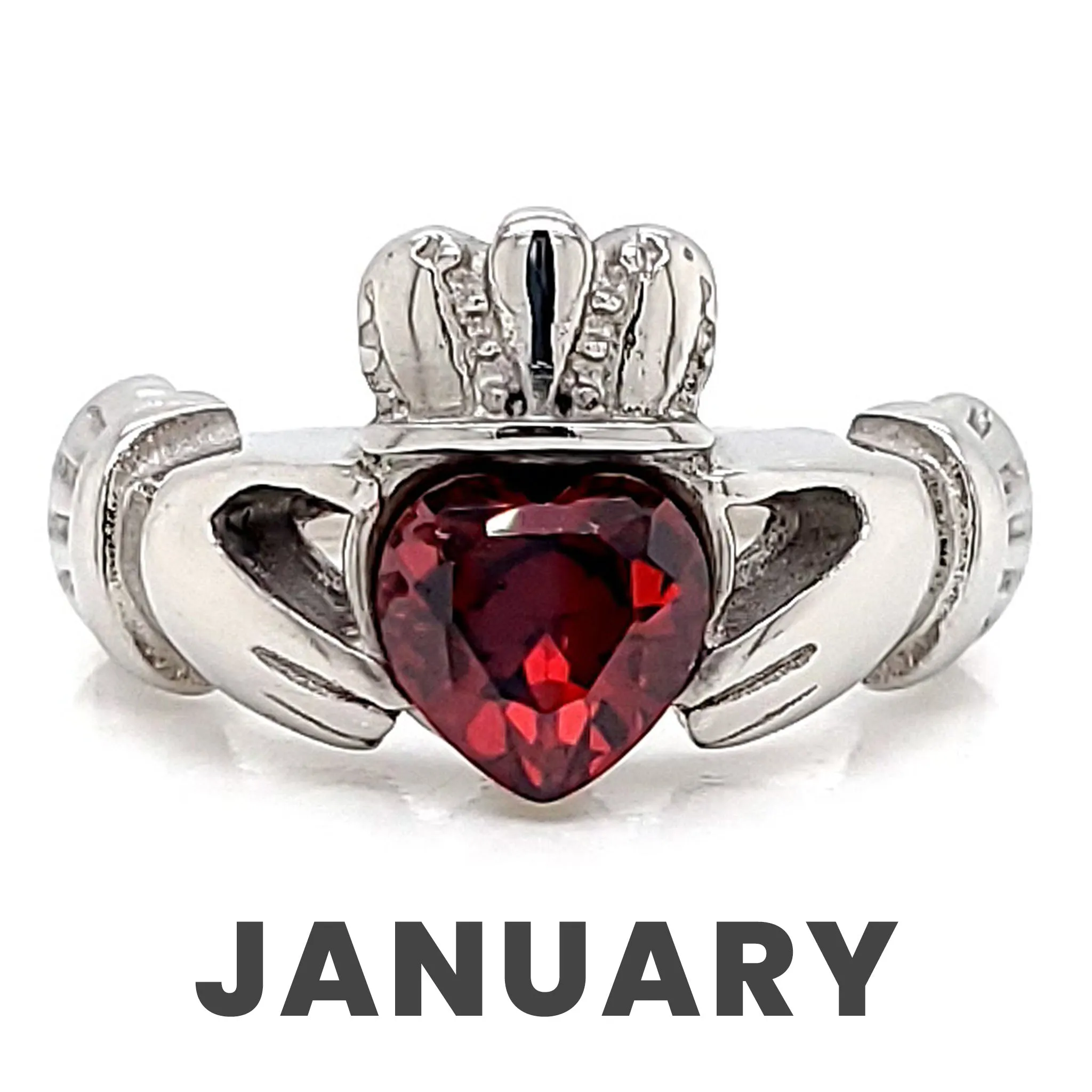 Claddagh Love, Loyalty, & Friendship Birthstone Ring / FBS0001