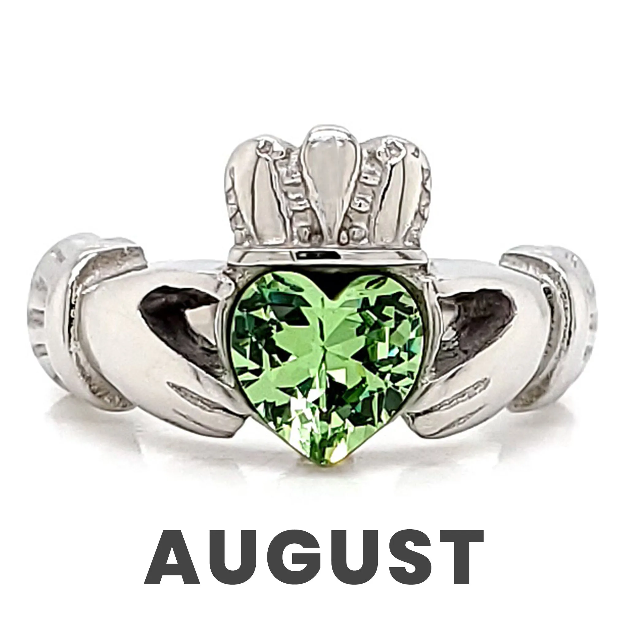 Claddagh Love, Loyalty, & Friendship Birthstone Ring / FBS0001