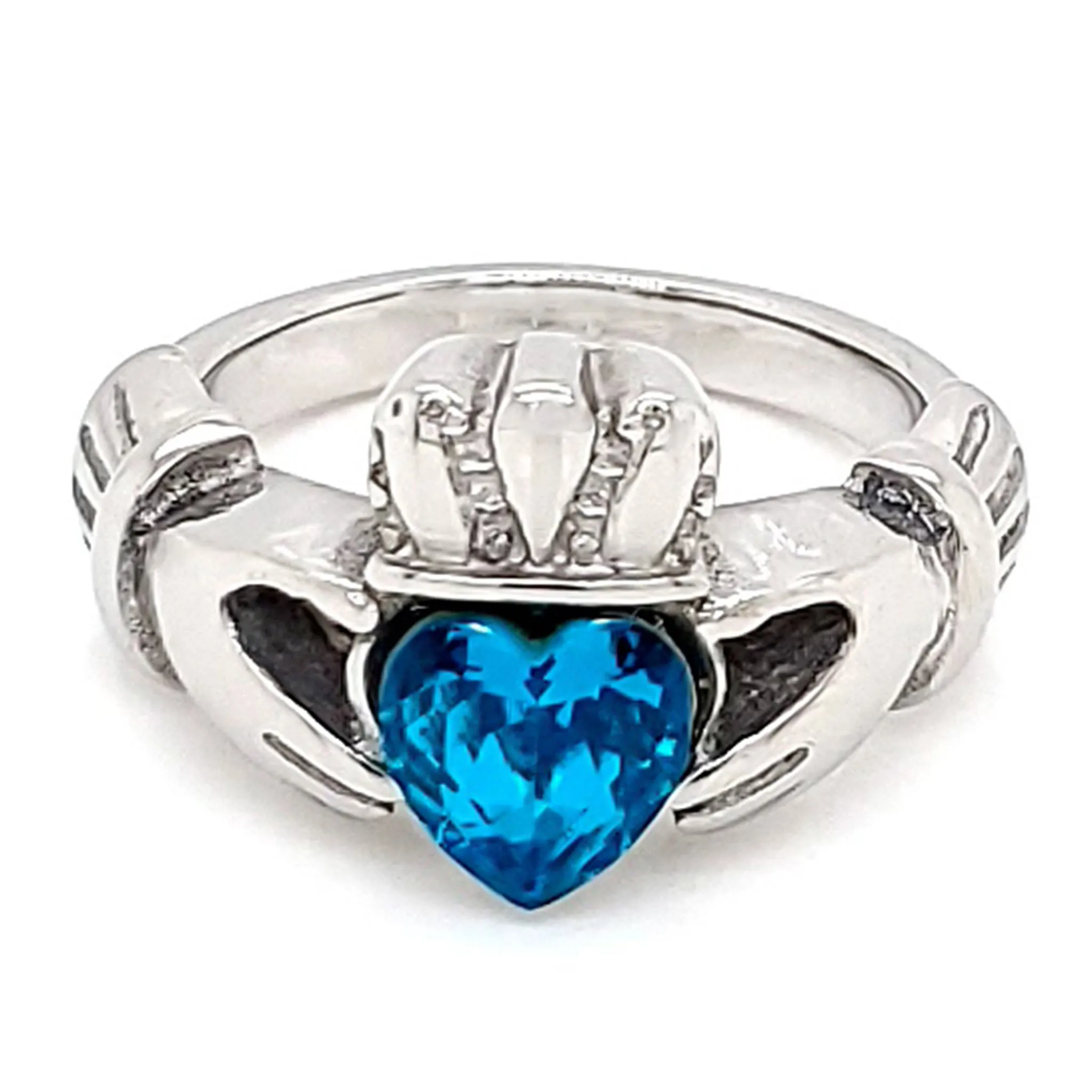 Claddagh Love, Loyalty, & Friendship Birthstone Ring / FBS0001