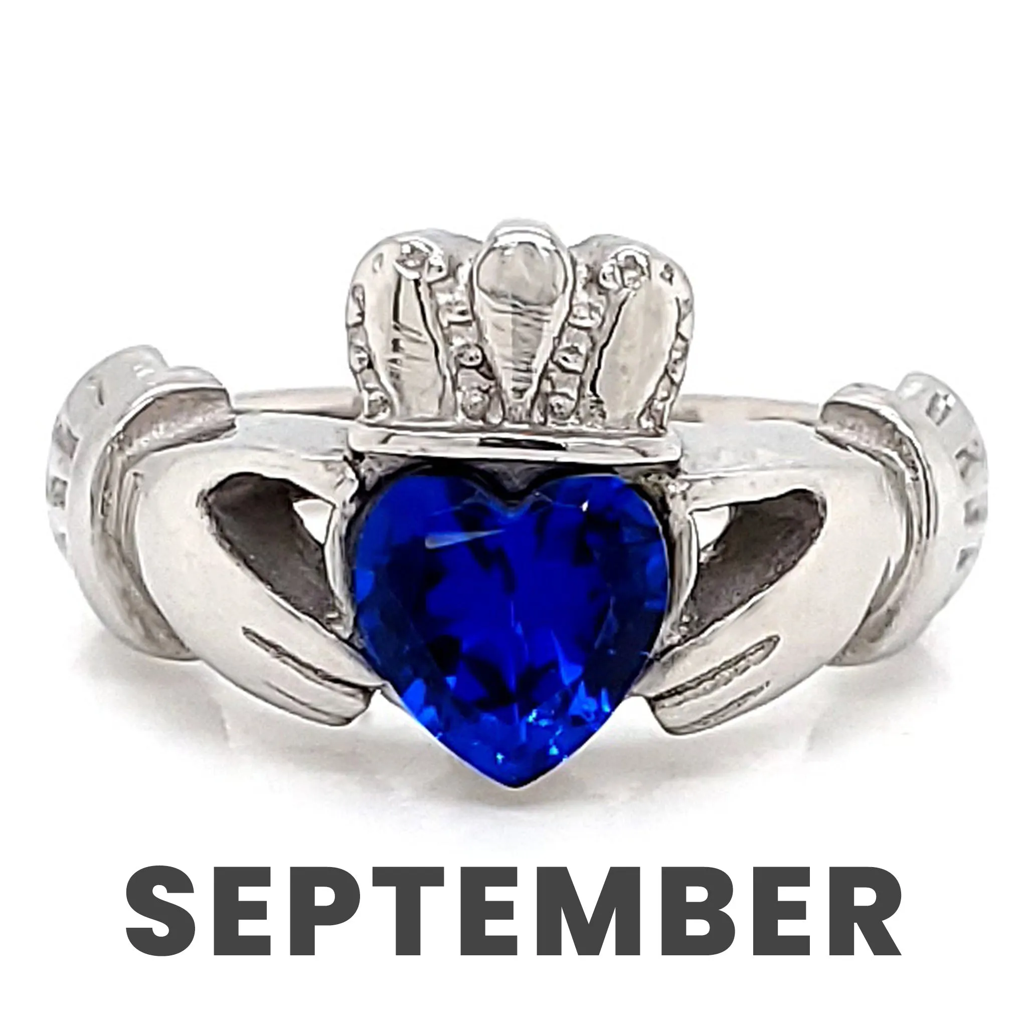 Claddagh Love, Loyalty, & Friendship Birthstone Ring / FBS0001