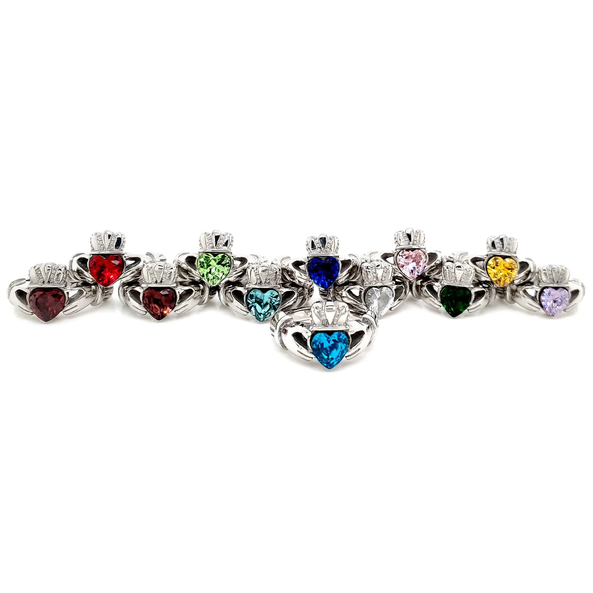 Claddagh Love, Loyalty, & Friendship Birthstone Ring / FBS0001