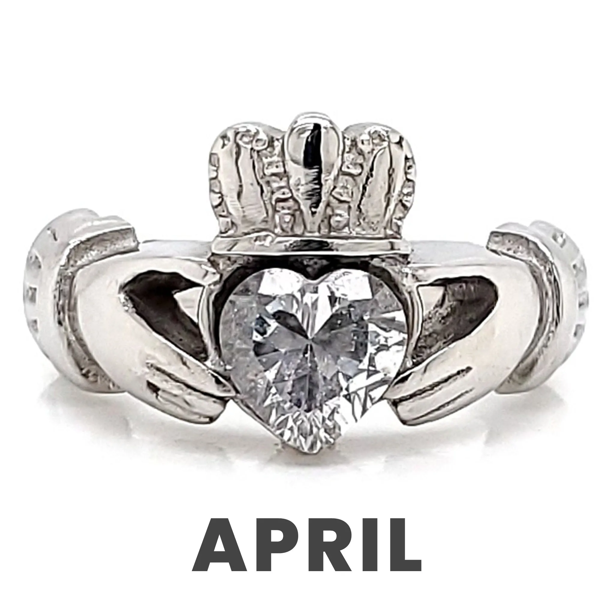 Claddagh Love, Loyalty, & Friendship Birthstone Ring / FBS0001
