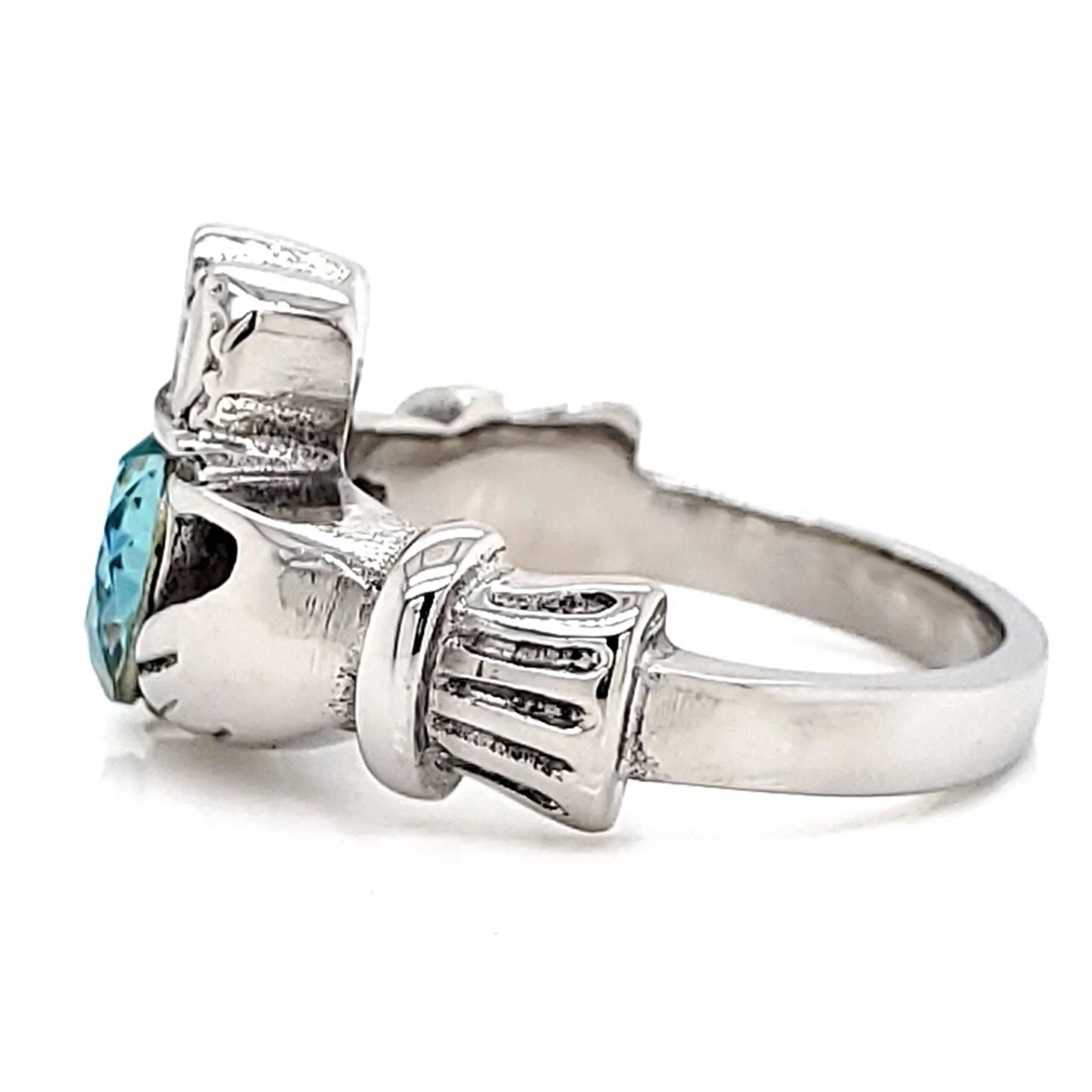 Claddagh Love, Loyalty, & Friendship Birthstone Ring / FBS0001
