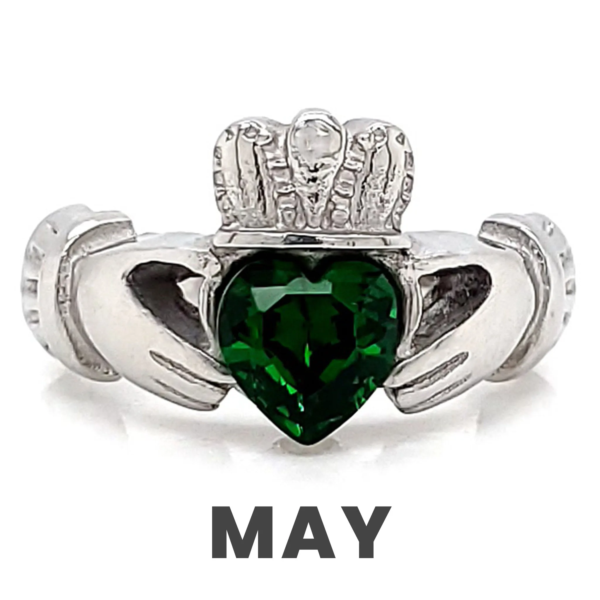 Claddagh Love, Loyalty, & Friendship Birthstone Ring / FBS0001