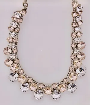 Cushion Cut Crystal Statement Collar Statement Necklace
