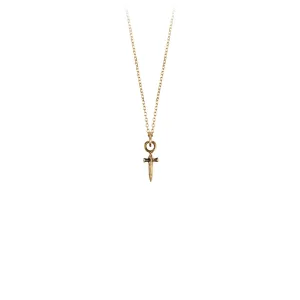 Dagger 14K Gold Symbol Charm