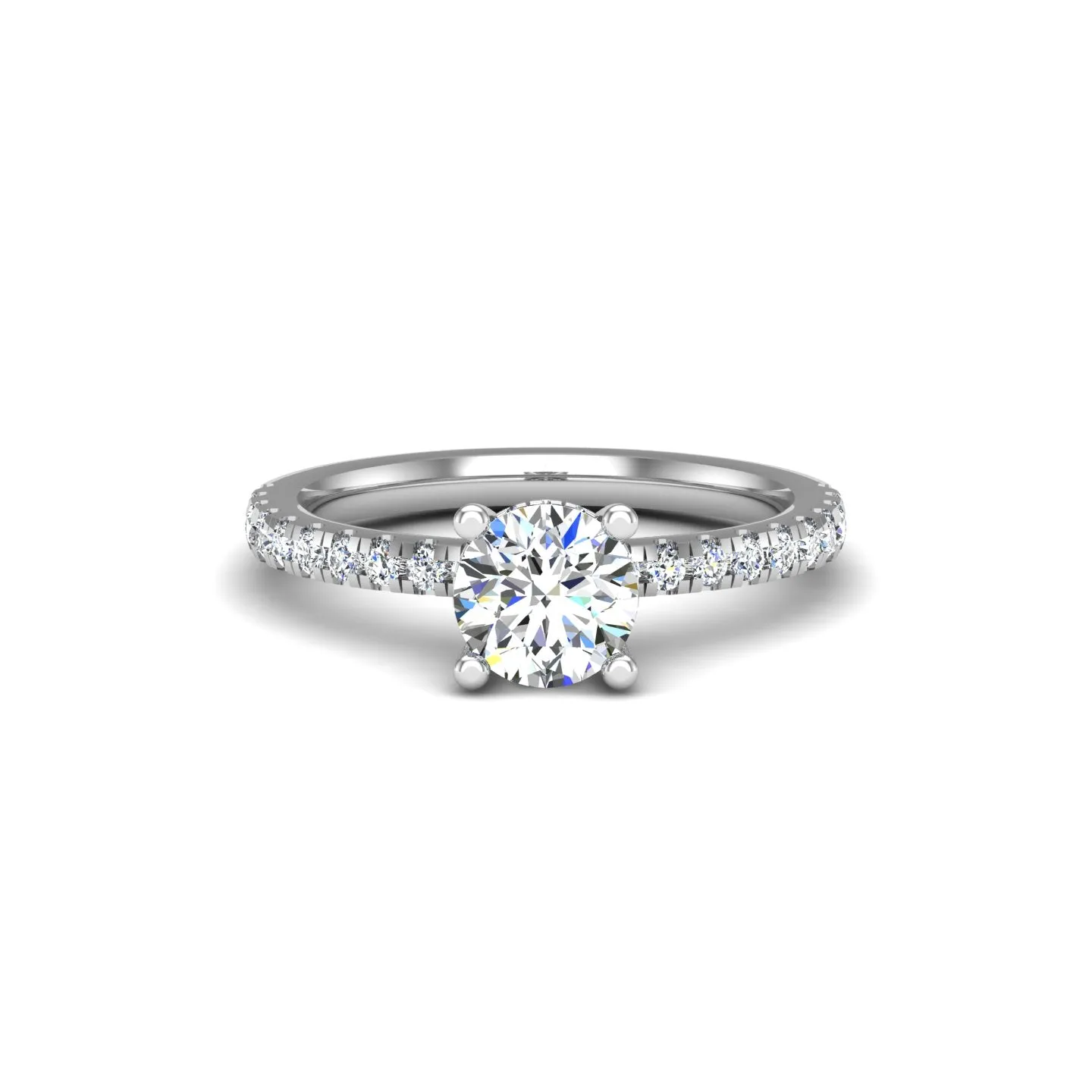 Daisy Pave Engagement ring