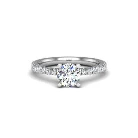 Daisy Pave Engagement ring