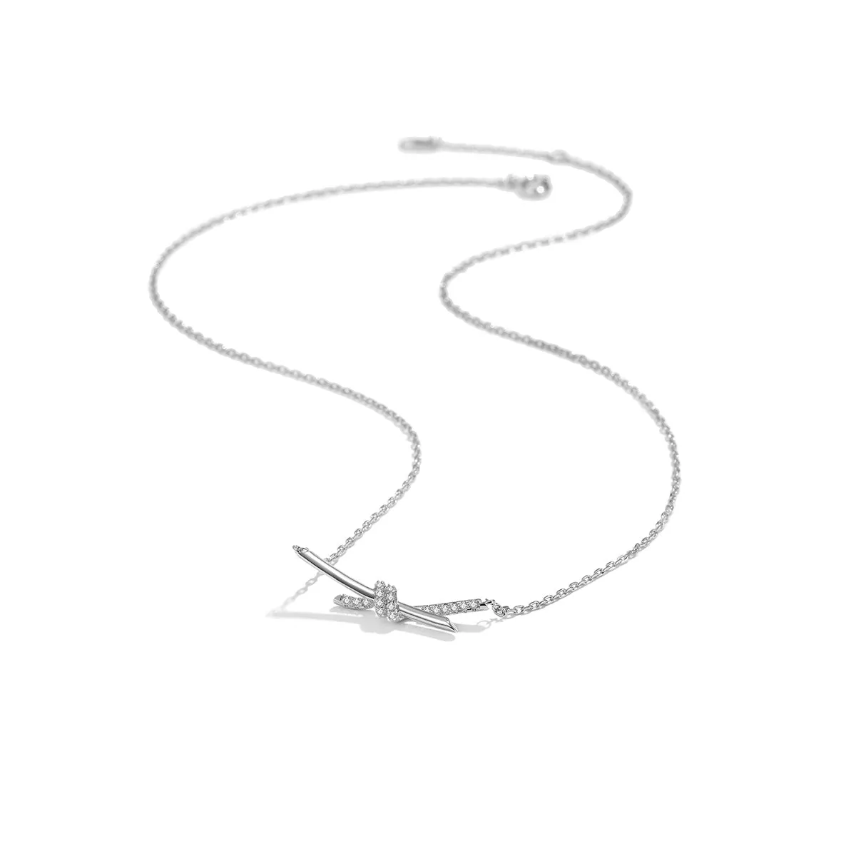 Date On Valentine Silver Necklace