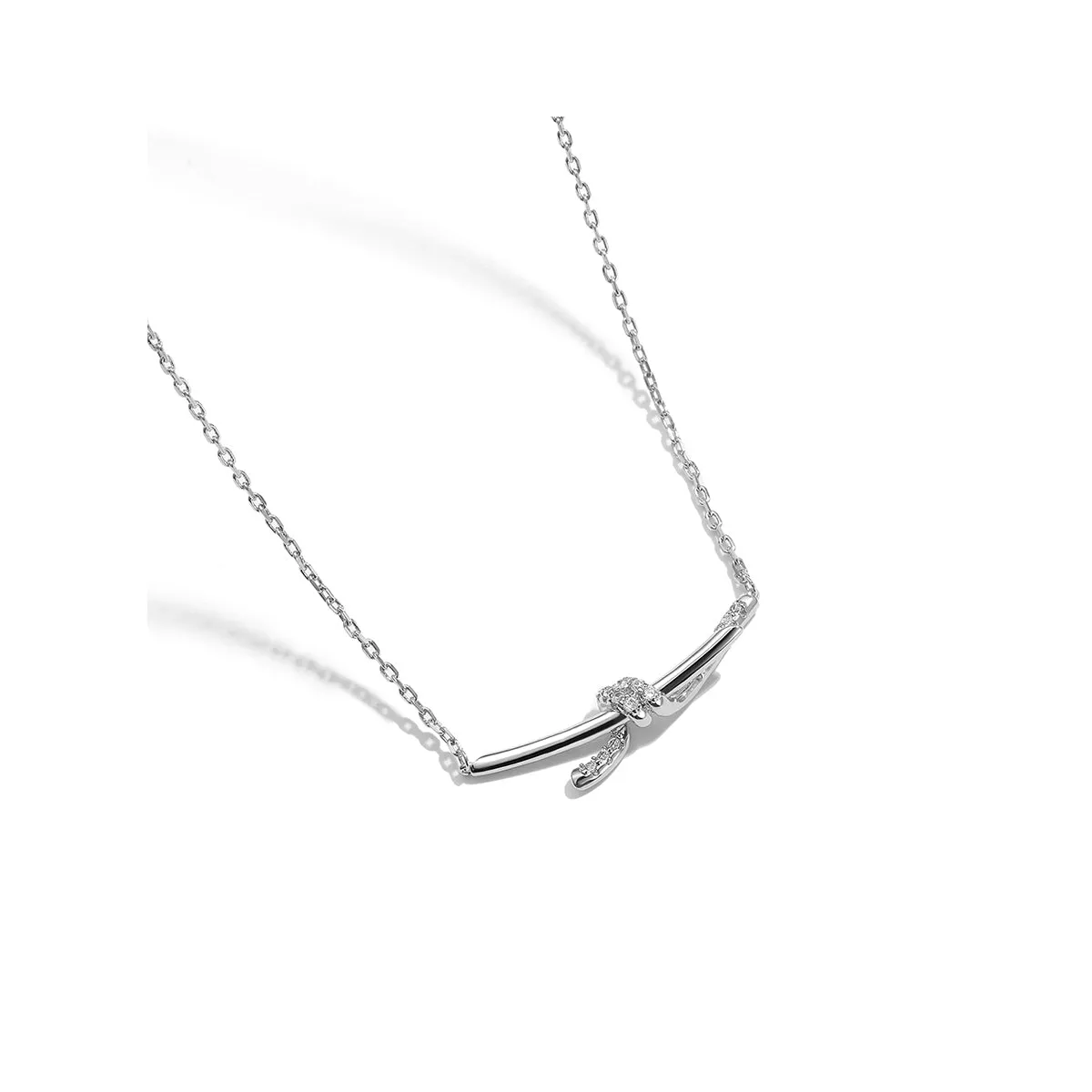 Date On Valentine Silver Necklace