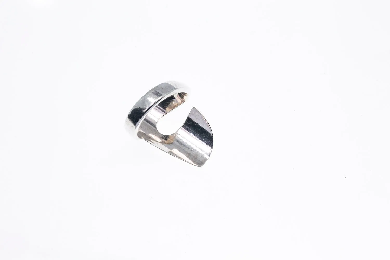 David Andersen Norway Abstract Freeform 925 Sterling Silver Ring Size 8 1/4