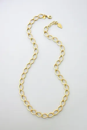 David Aubrey Gold Hoop Chain Necklace