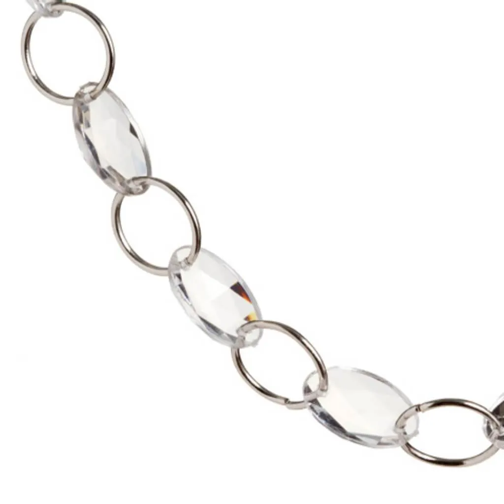 David Tutera Crystal Clear Oval Gem Wedding Garland: 36 inches