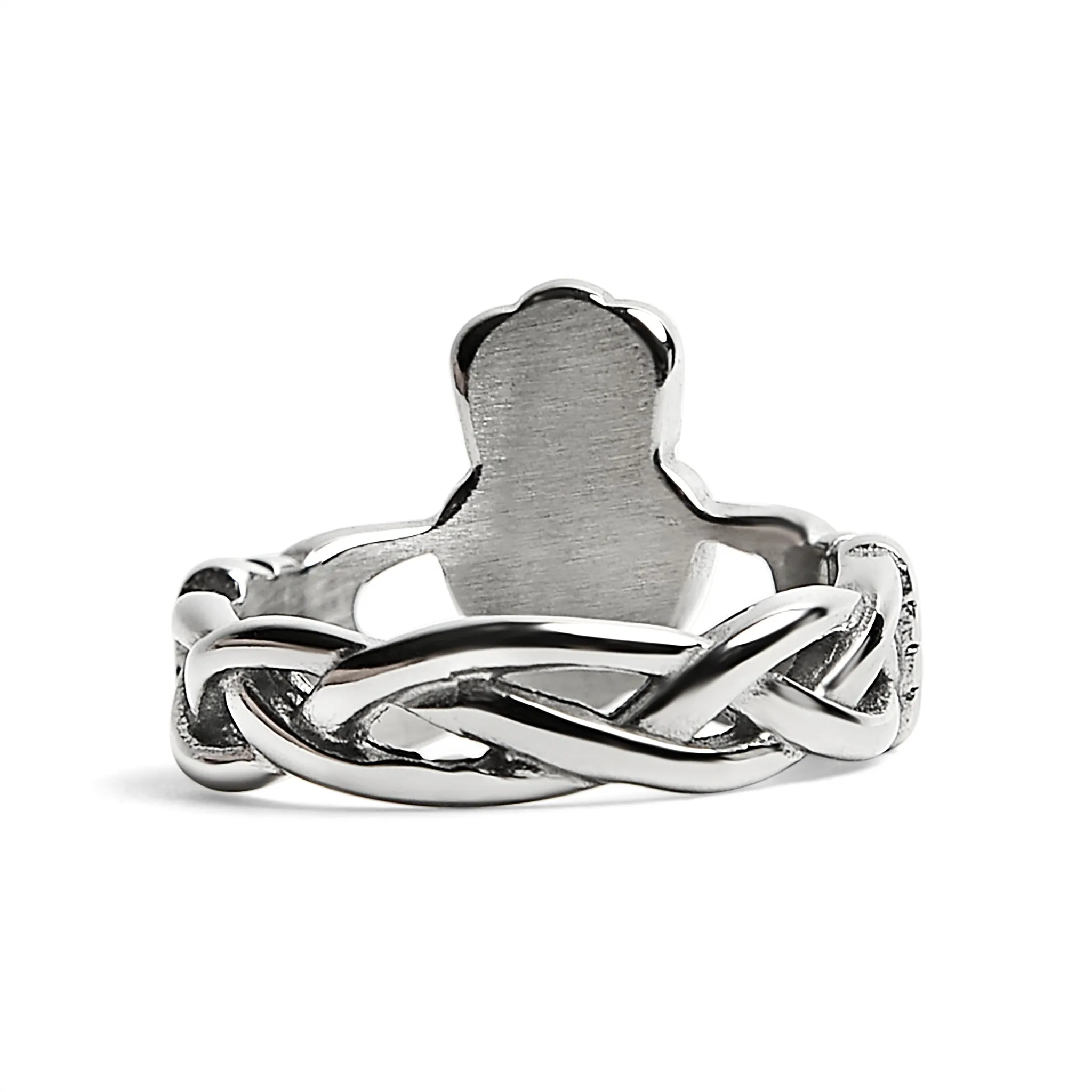 Detailed Claddagh Stainless Steel Ring / SCR4049