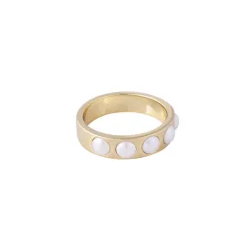 Fairley Crystal Pearl Ring