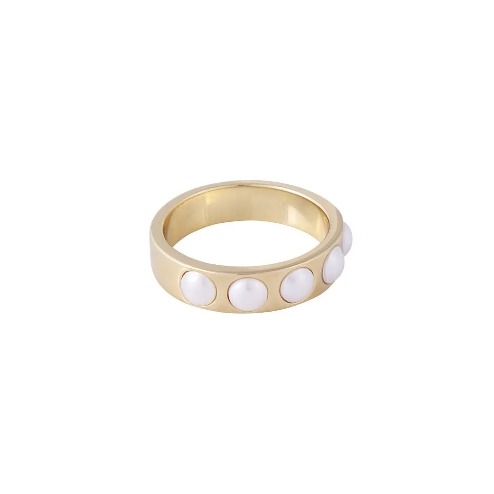Fairley Crystal Pearl Ring