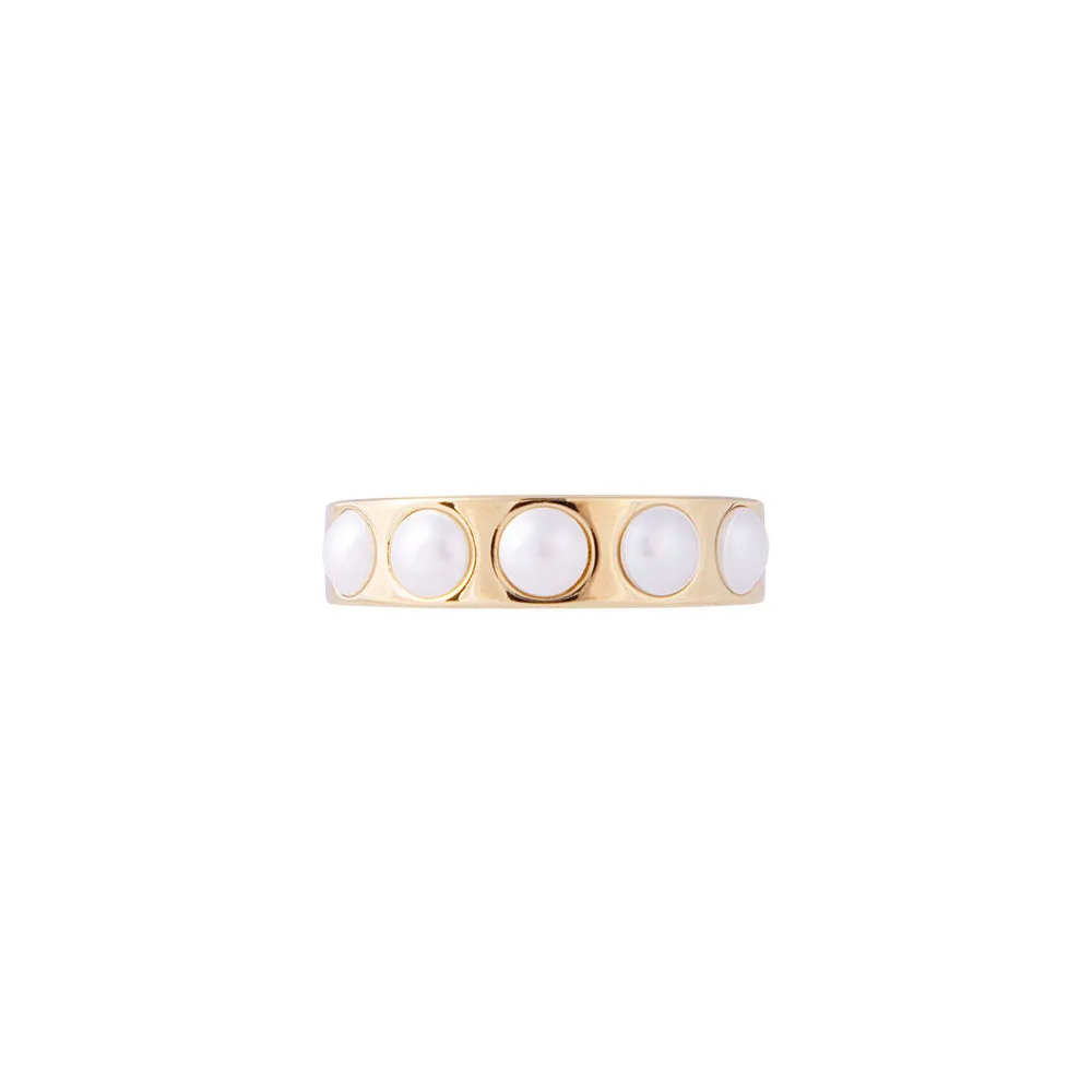 Fairley Crystal Pearl Ring