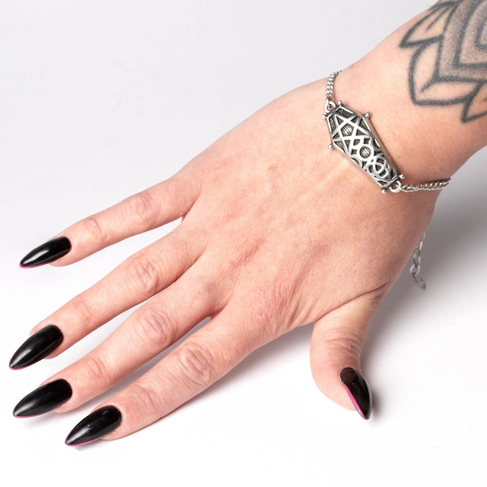 Hex Coffin Bracelet - Wrist Chain