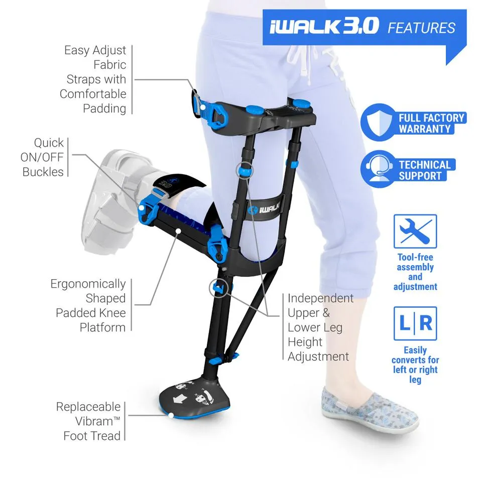 iWalk 3.0 Hands Free Crutch by iWalkFree