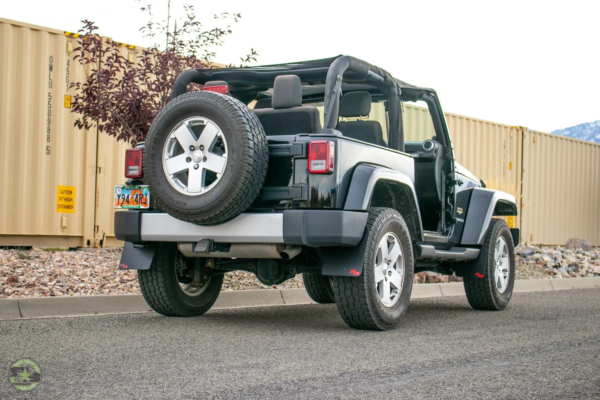 Jeep Wrangler (JK, JKU) 2007-2018 Quick Release Mud Flaps - REAR ONLY