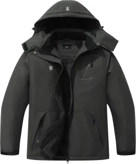 KAIDER Women's Plus Size Waterproof Ski Jacket Winter snow outdoor warm hooded raincoat Mountain Windbreaker Coat