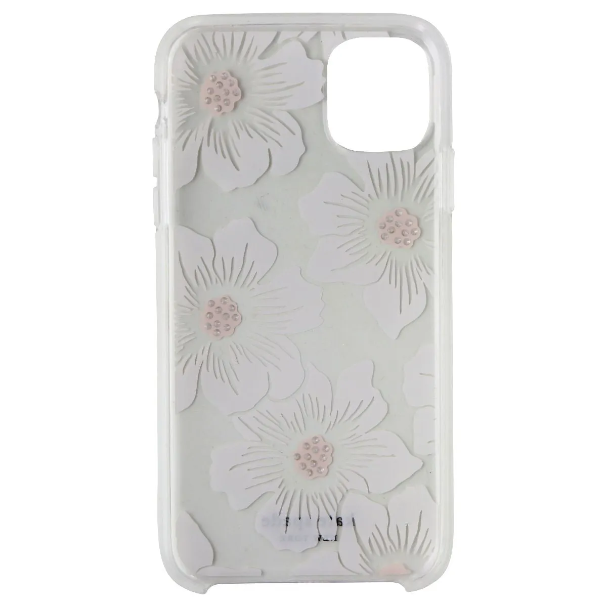 Kate Spade Hardshell Case for Apple iPhone 11 - White Hollyhock/Clear