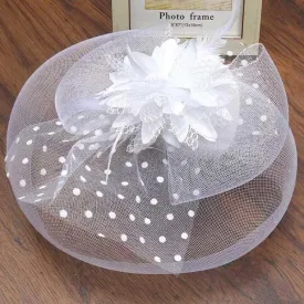 Ladies Elegant Fascinator Hat Flower Hair Accessories Wedding Church Hat Cocktail Feather Headwear