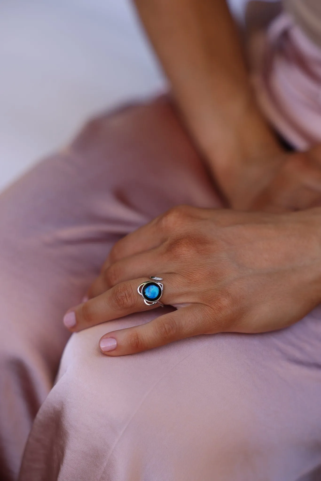 Luna Love Necklace and Love ring in Stainless Steel