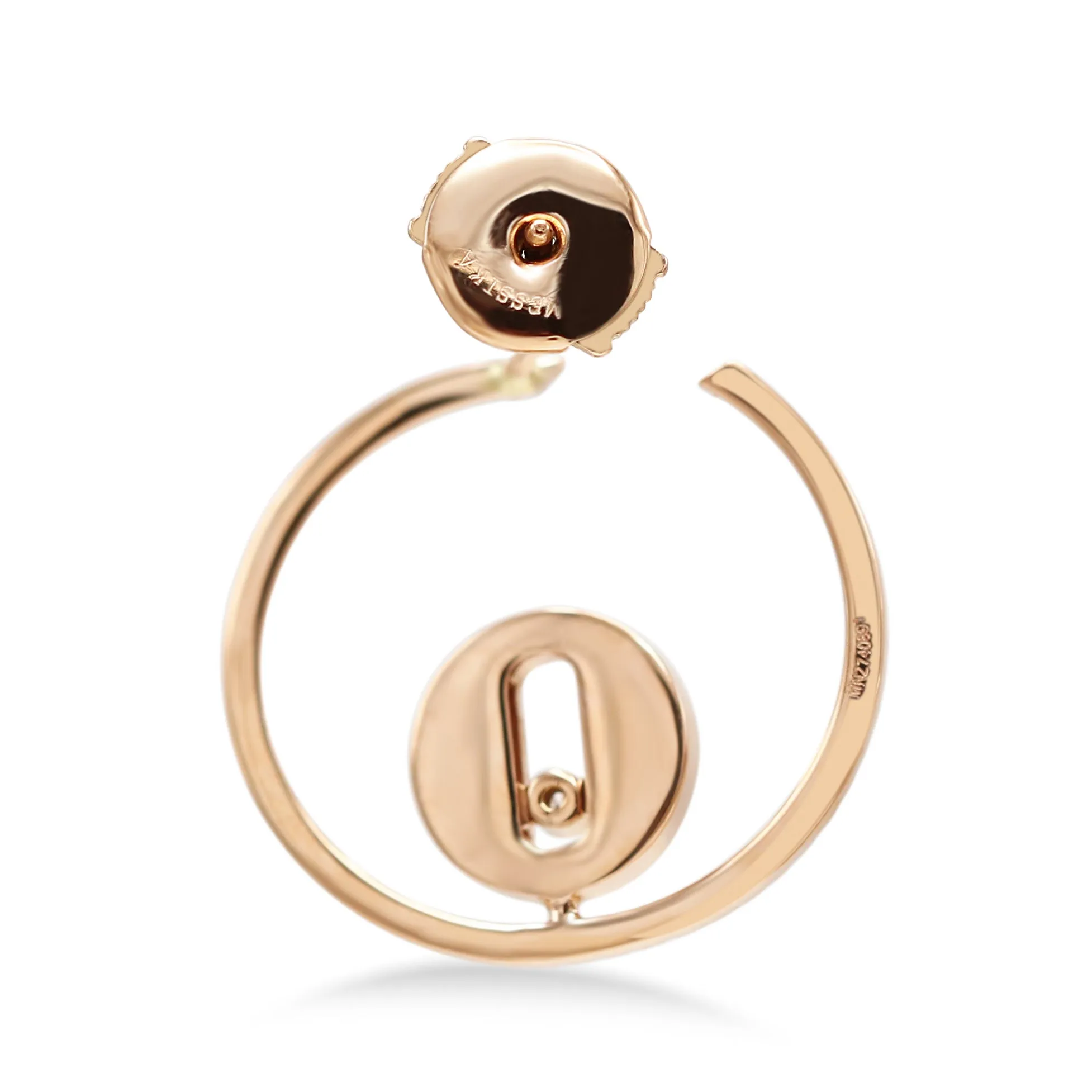 Messika 'Lucky Move PM' Diamond Creole Earrings