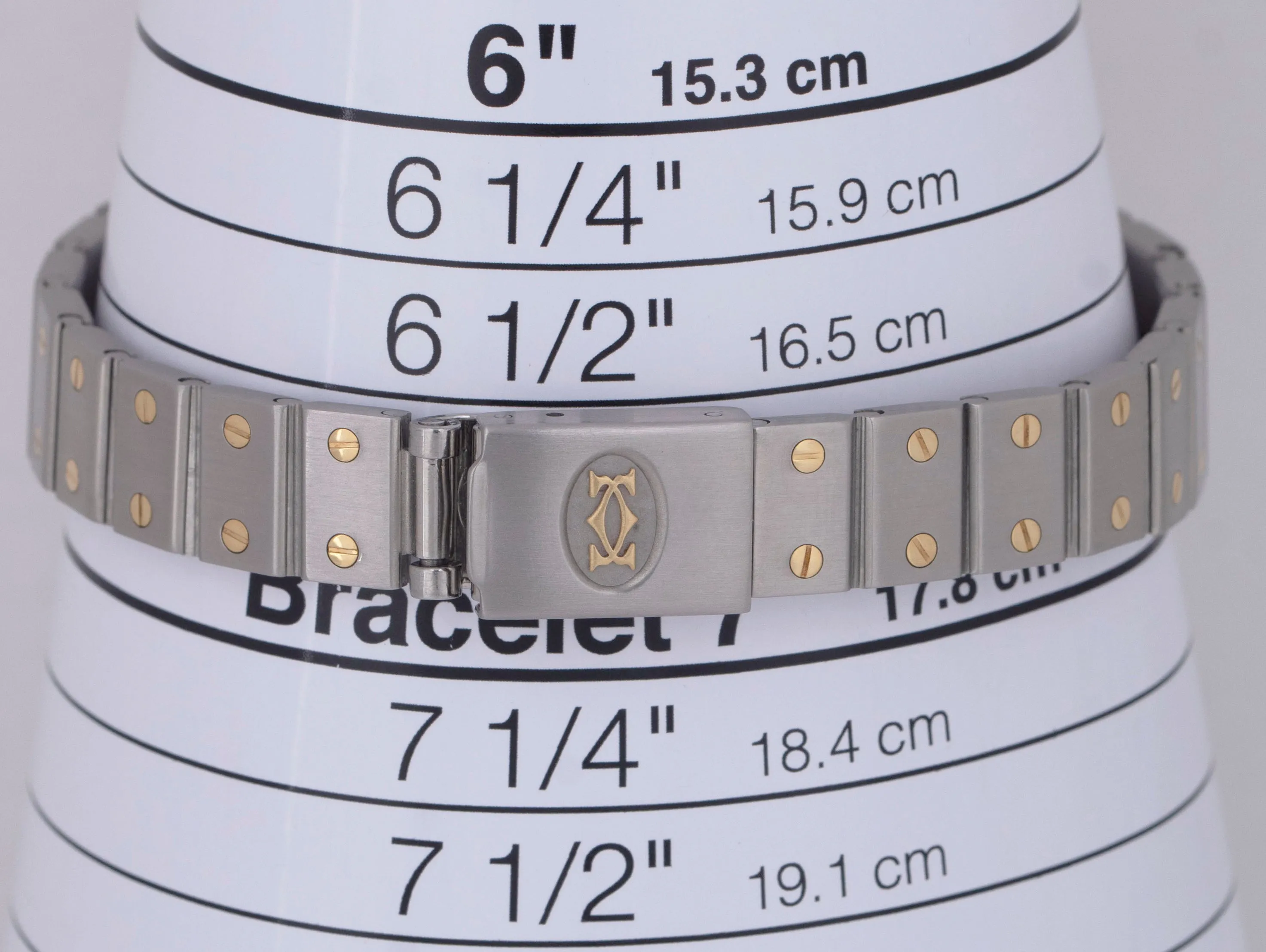 MINT Ladies Cartier Santos Automatique BURGUNDY RED 18K Two-Tone 24mm 0902 BOX