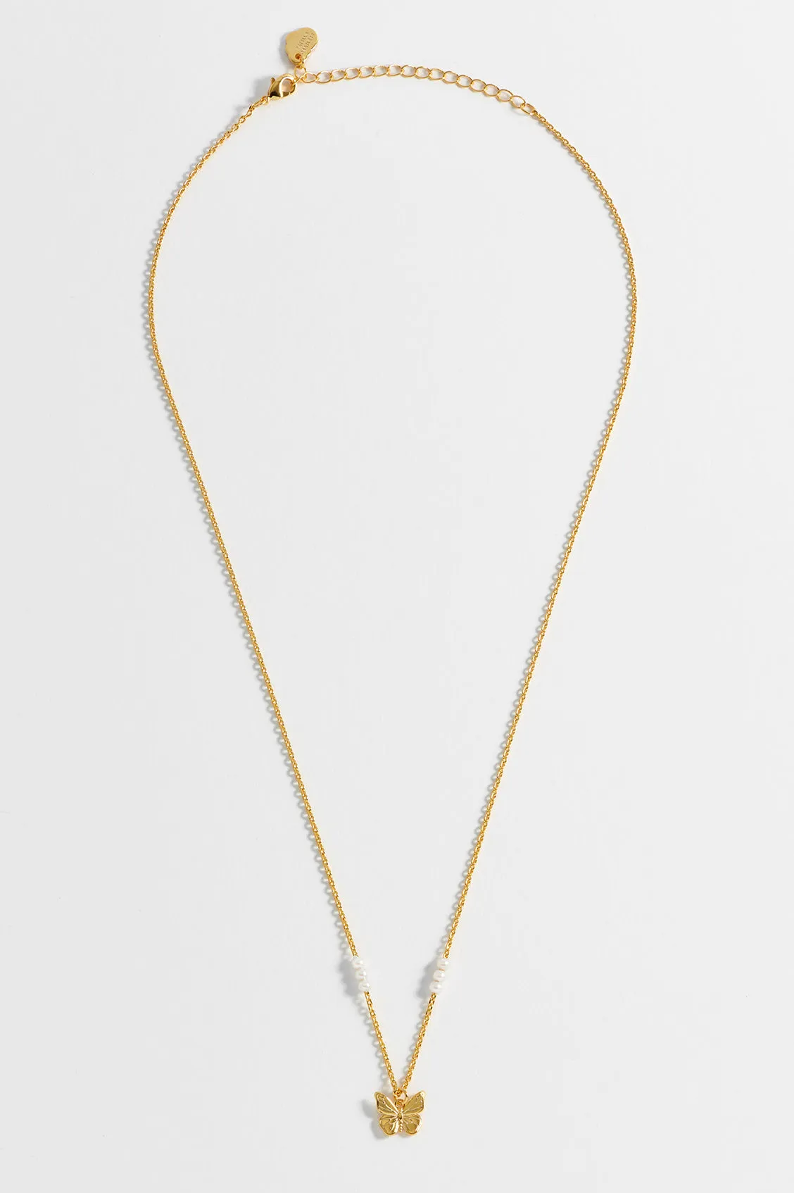 Pearl Butterfly Pendant Necklace