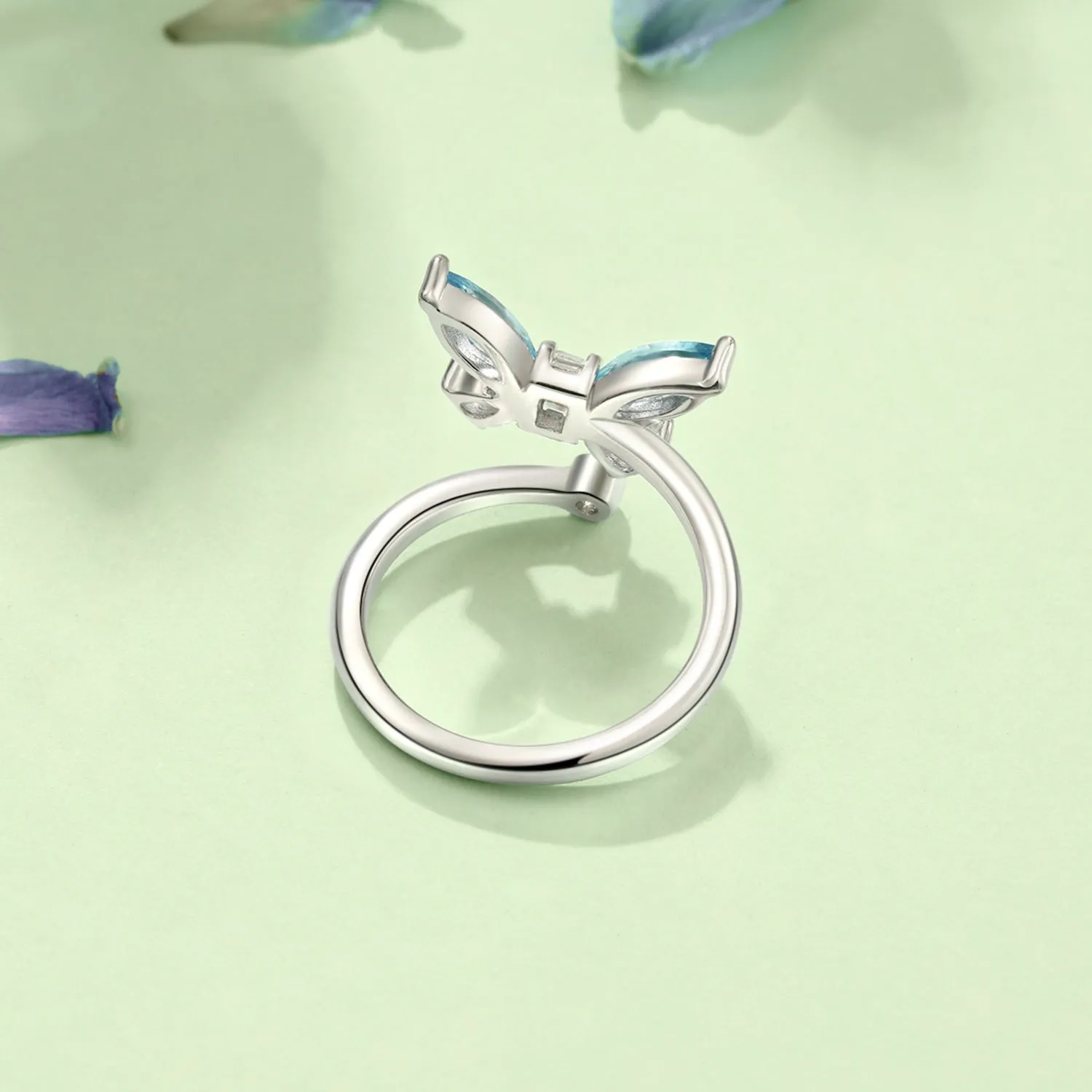 "Azura" Butterfly Statement Sterling Silver Ring