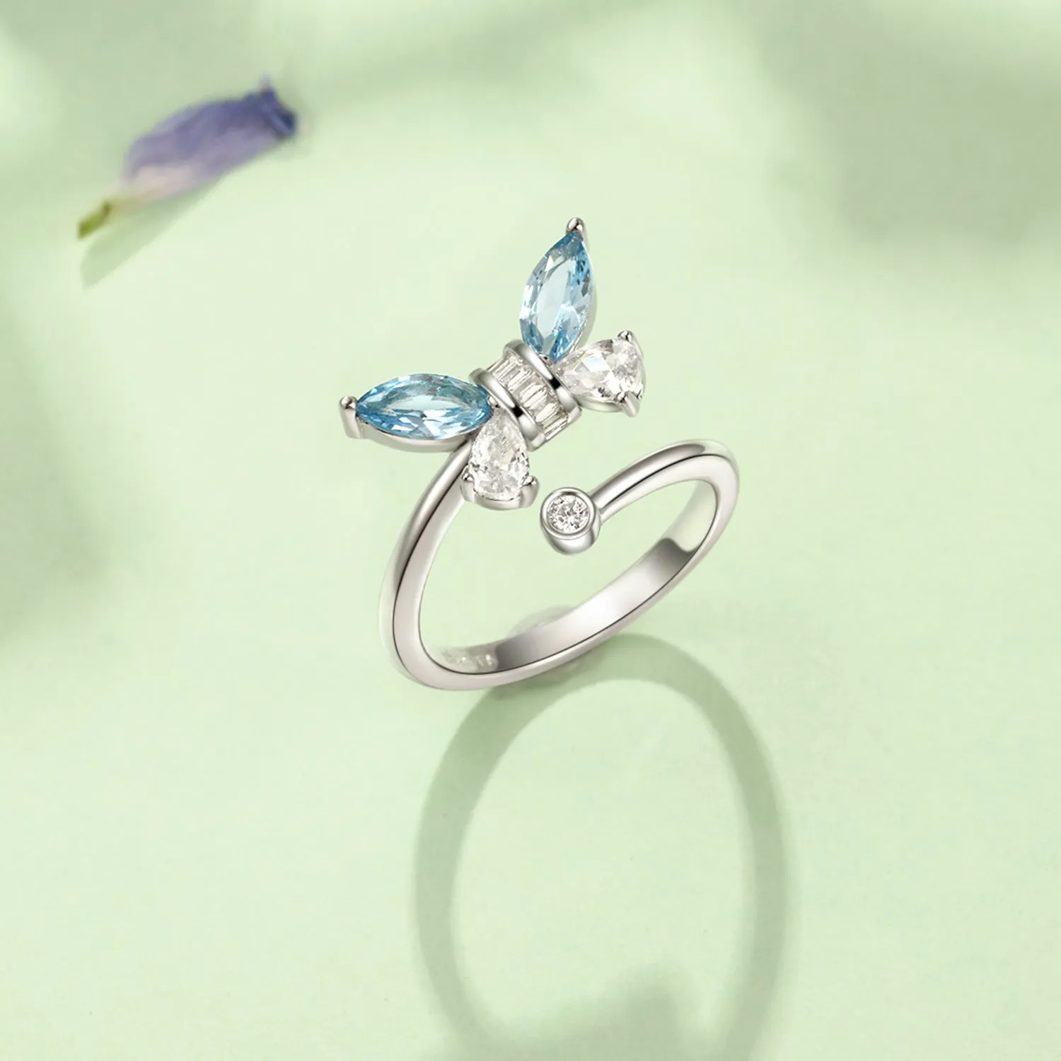 "Azura" Butterfly Statement Sterling Silver Ring