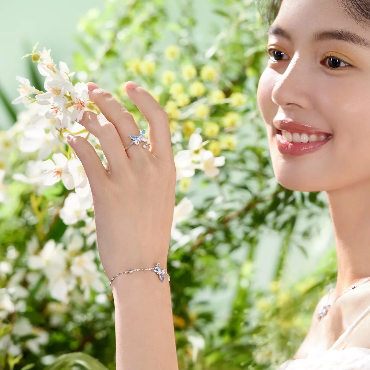 "Azura" Butterfly Statement Sterling Silver Ring