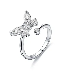 "Azura" Butterfly Statement Sterling Silver Ring