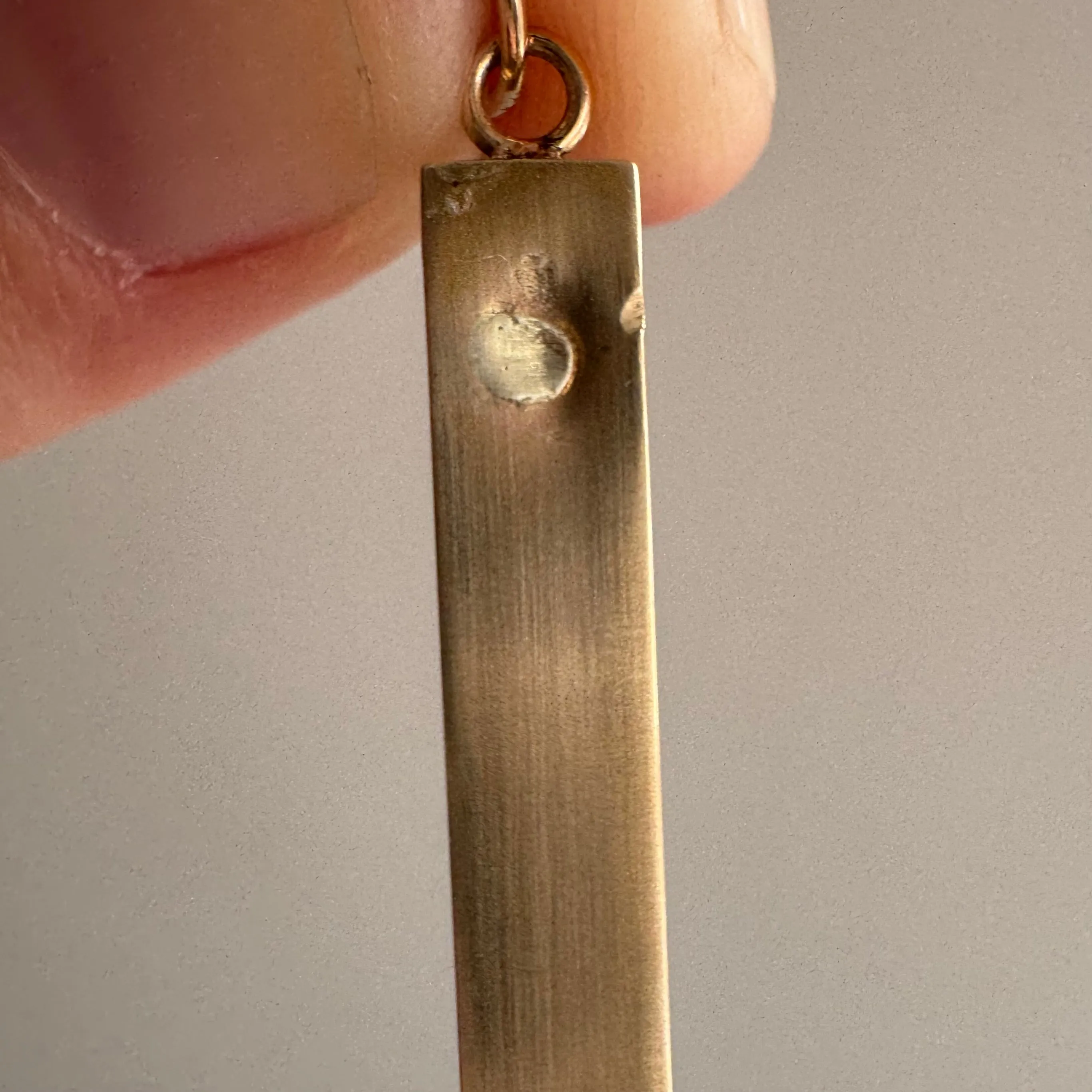reimagined A N T I Q U E // timeless Mother / 10k yellow gold Mother bar pendant / a brooch conversion