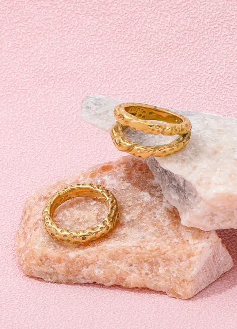Ring | Astrid Asteroid | Single | 18K Gold Plated