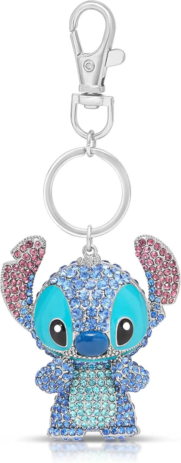 SALLY ROSE Multicolored Crystal Cute Keychain Officially Licensed Characters, Pendant Charm Keychains with Lobster Clip