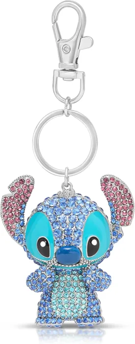 SALLY ROSE Multicolored Crystal Cute Keychain Officially Licensed Characters, Pendant Charm Keychains with Lobster Clip
